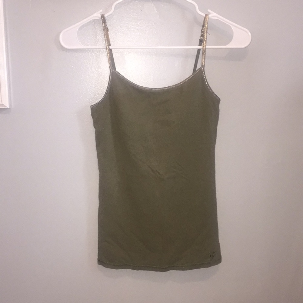 Army green tank top